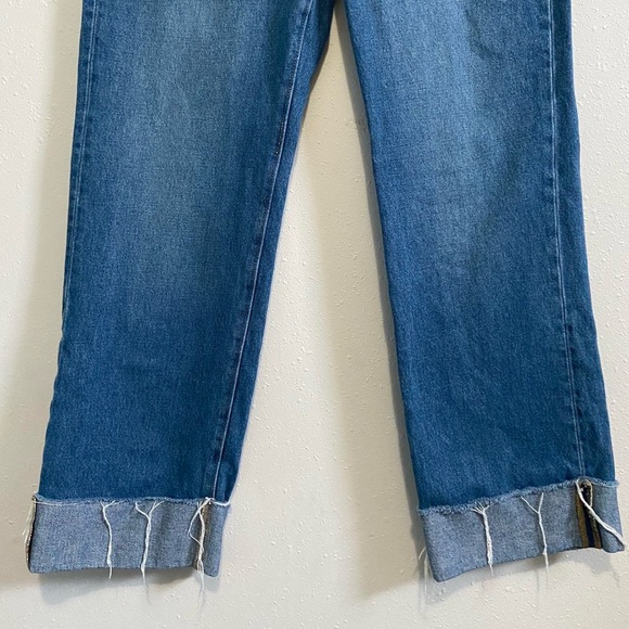 LOFT Slouchy Boyfriend Cuffed Jeans
Curvy Fit Classic Mid Wash Denim - Picture 5 of 8